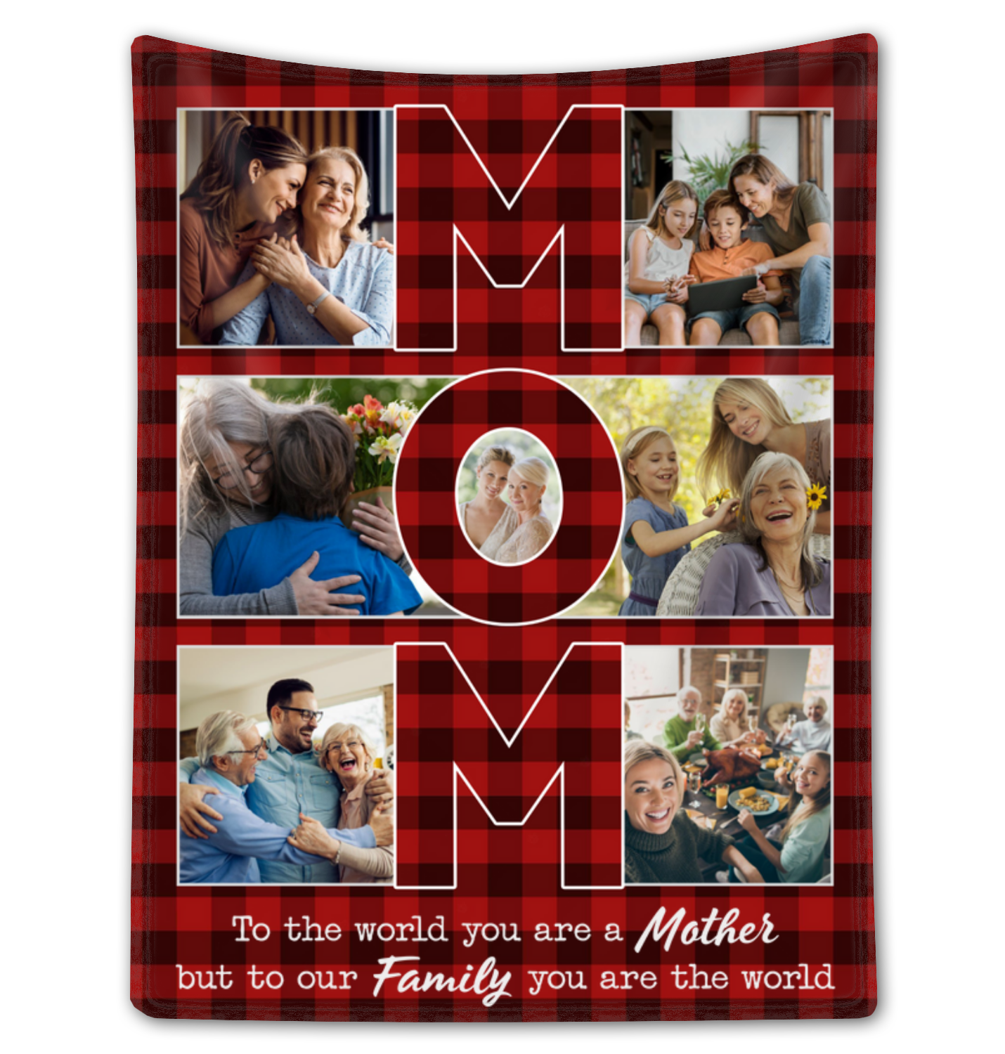 Special Gift For Mom Customized Fleece Blanket For Mother's Day
