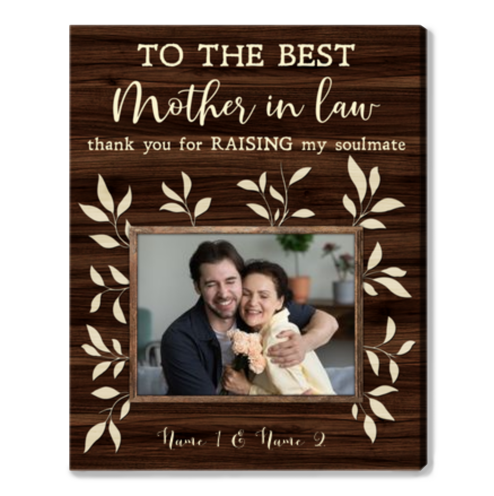 Mother in Law Gifts from Son in law Customized Mothers Day Canvas Print