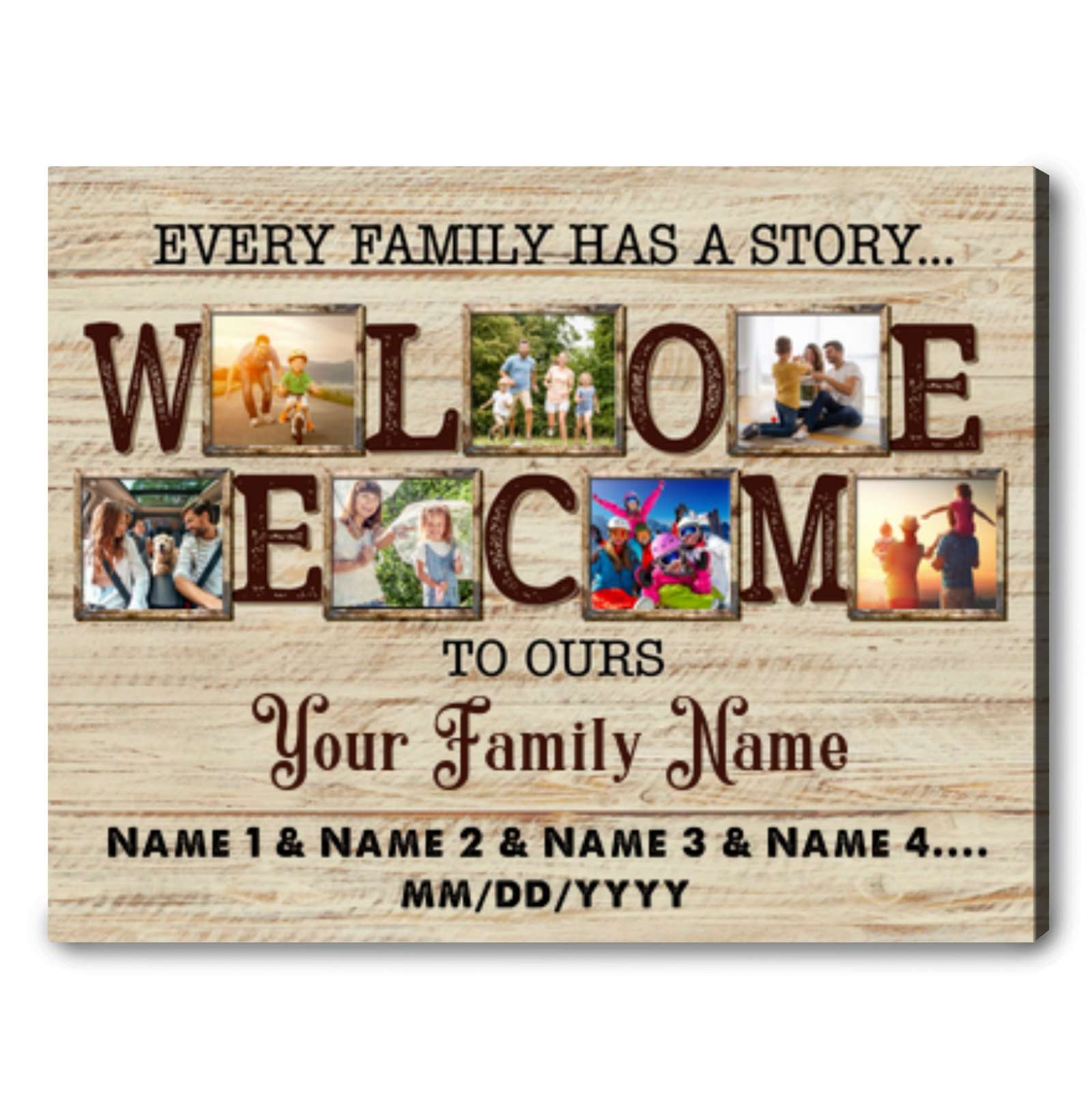 Family Gift Ideas For Christmas Family Photo Canvas Wall Ideas 