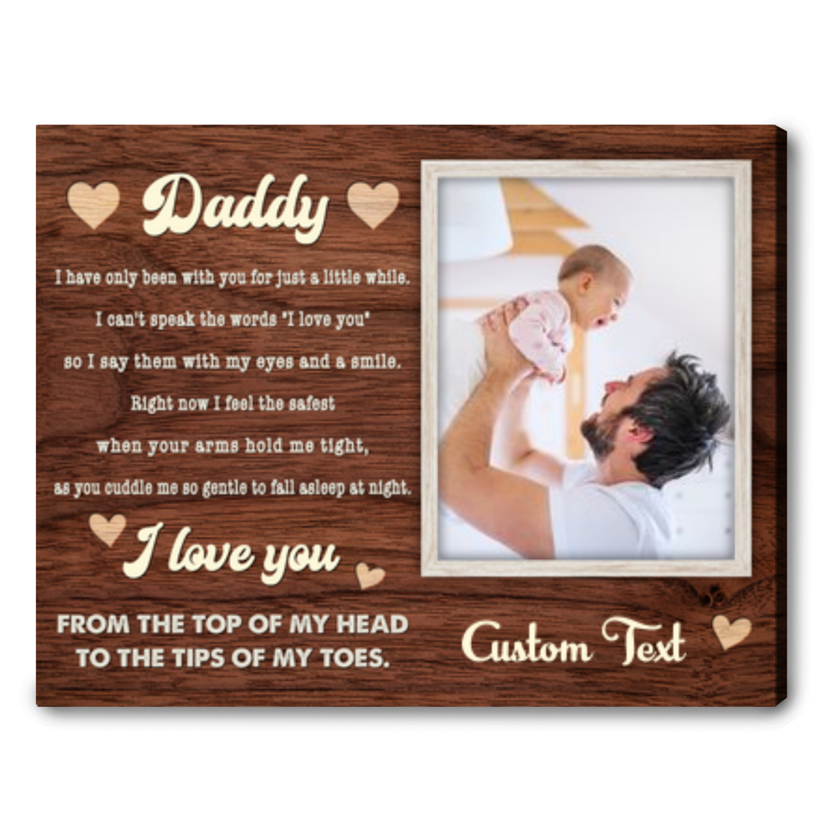 First Time Dad Father's Day Gift Personalized Photo New Dad Gift