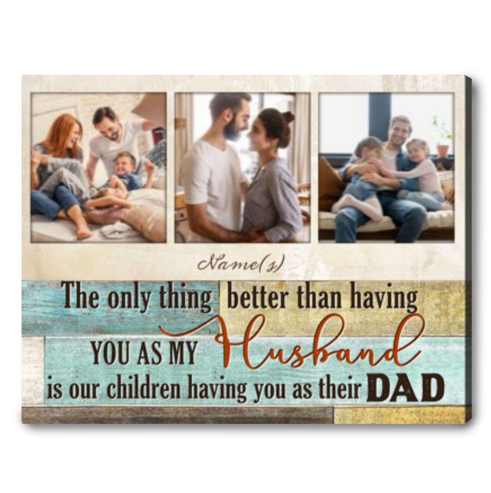 Father's Day Gift For Husband Father's Day Custom Canvas Art Ideas