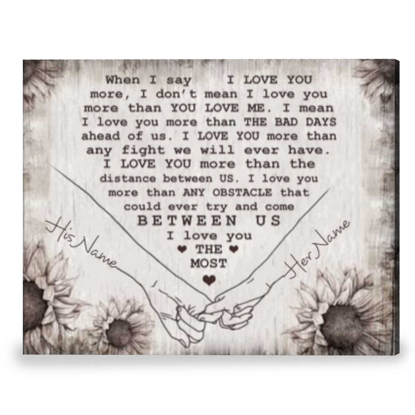 Special Gift For Love Personalized Wedding Gift Romantic Wall Art Canvas