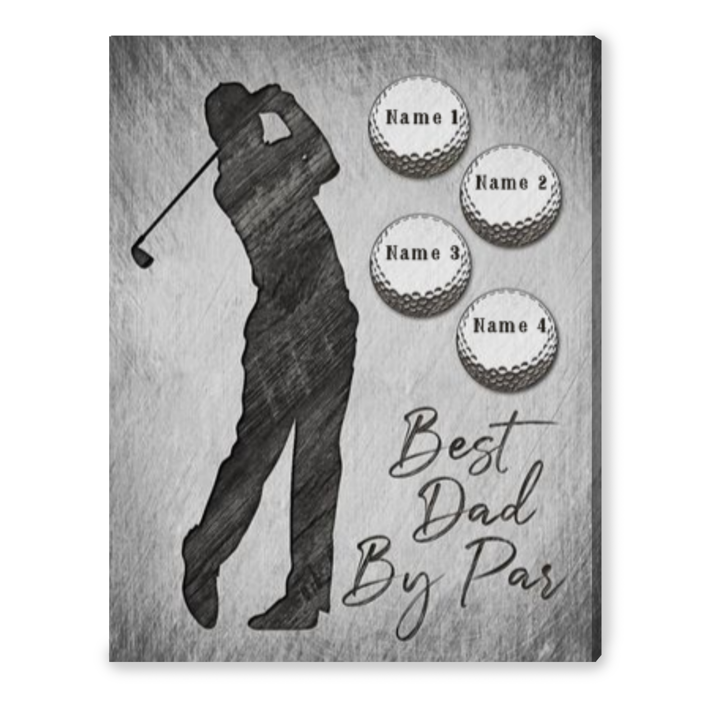 Golf Father's Day Gift Personalized Gift For Dad Who Loves Golf Canvas Print