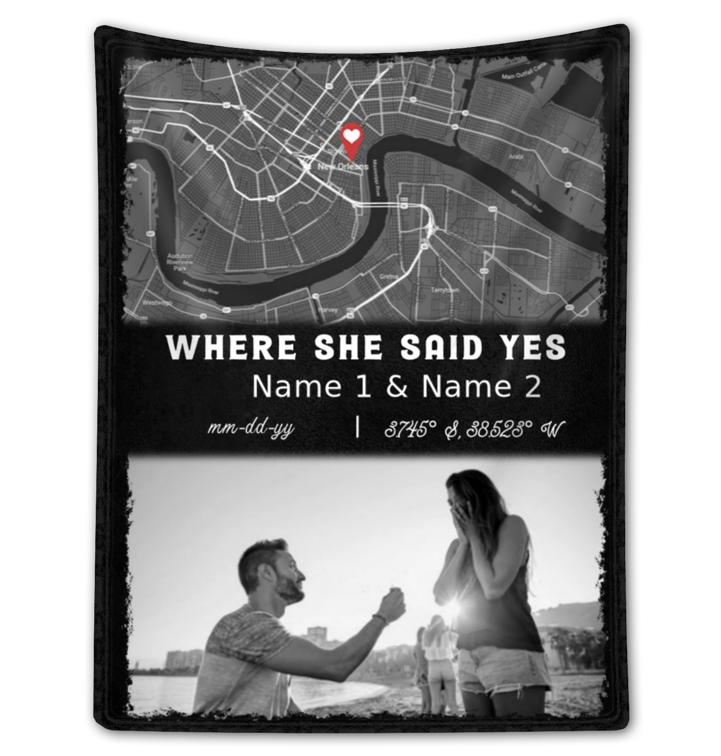 Gift For Wedding Shower Custom Bride Gift From Groom Fleece Blanket