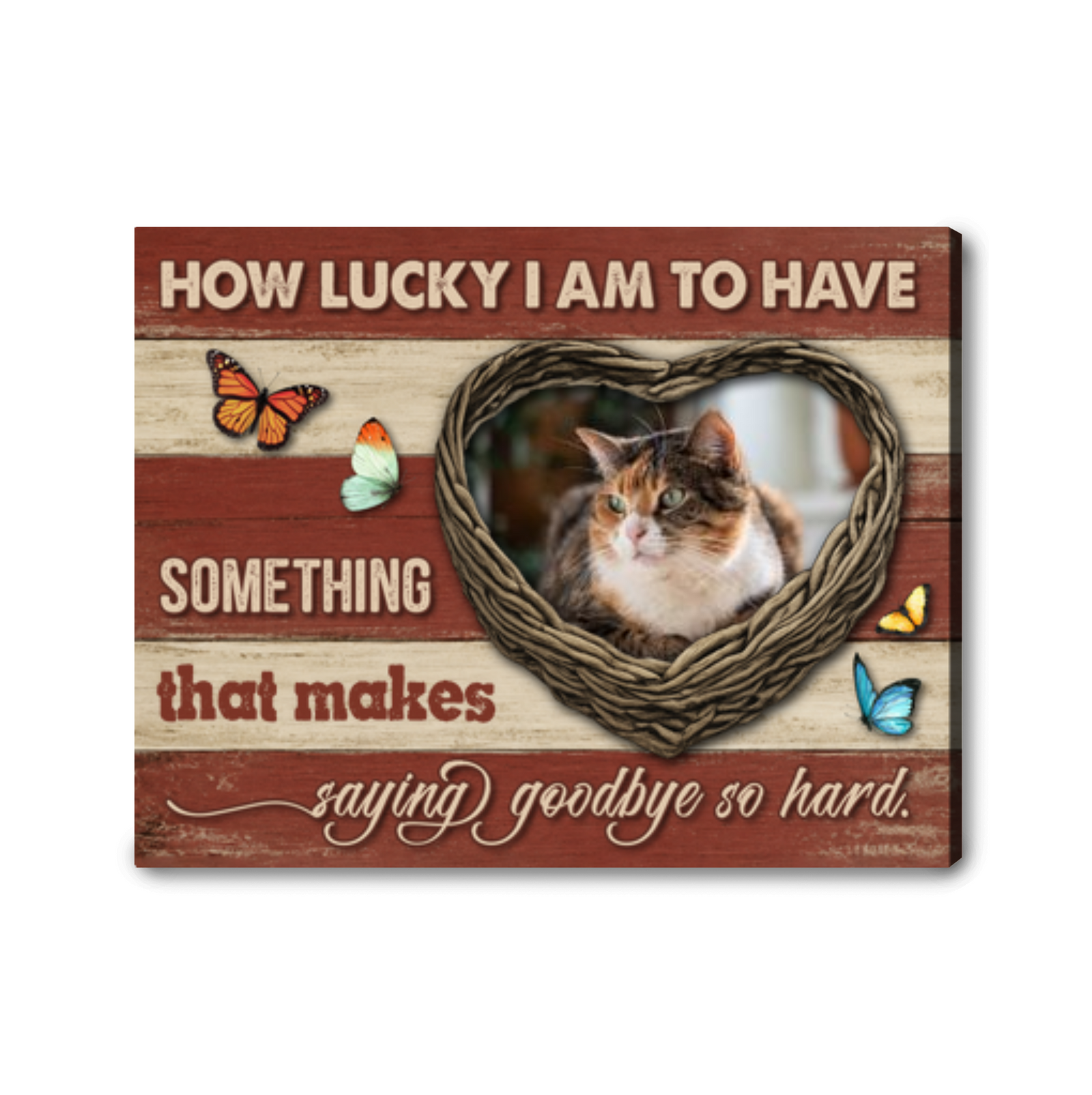 Personalized Pet Memorial Canvas Custom Photo Pet Loss Gift Remembrance Wall Art